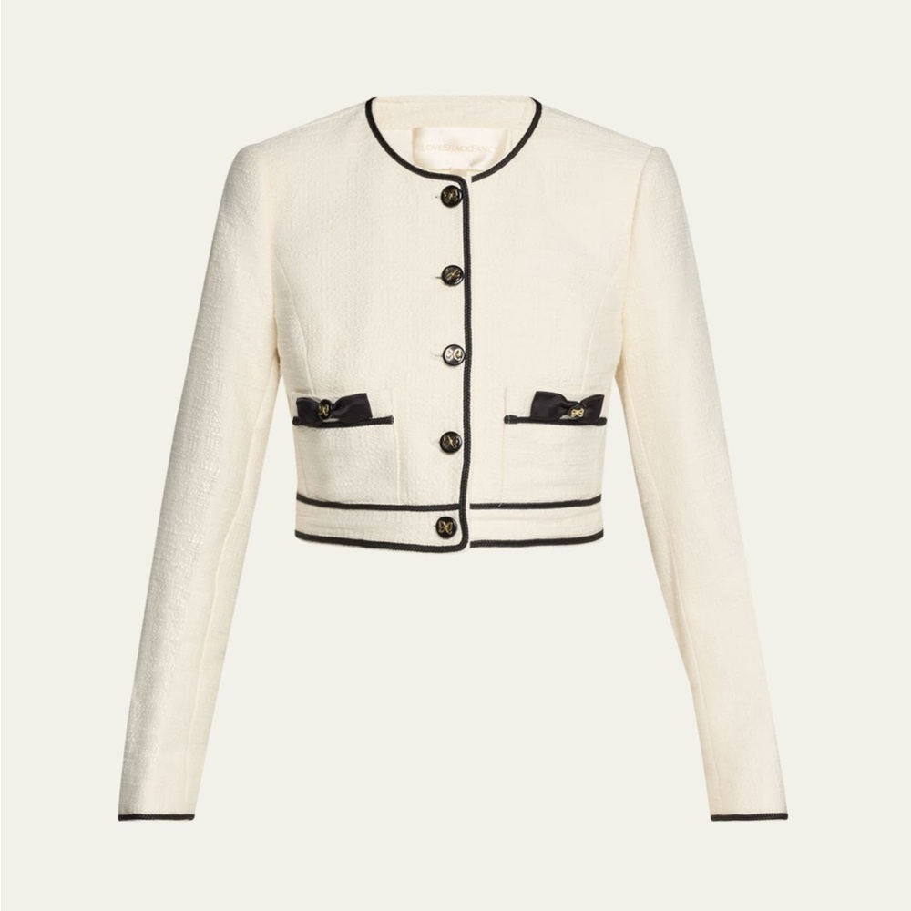 LOVESHACKFANCY Talika Tweed Jacket